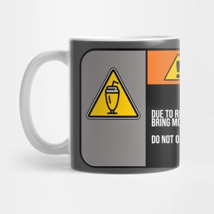 Milkshake Hazard Warning tshirt Mug